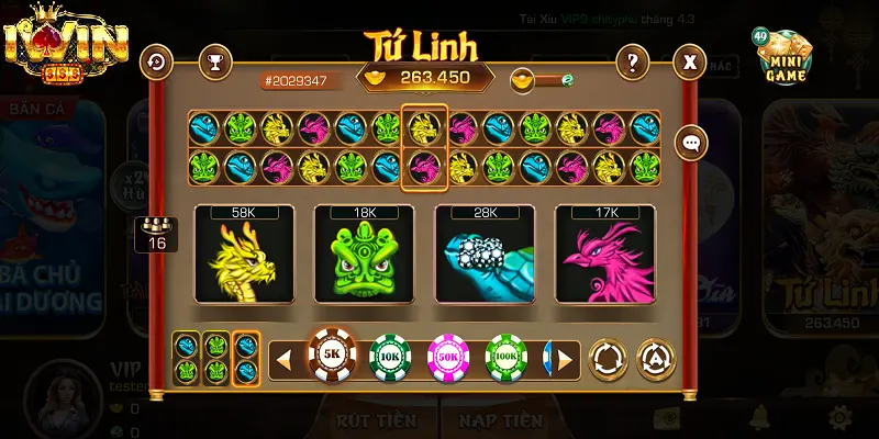 Mở Rộng Cơ Hội Thắng Lớn Với Tứ Linh Tại iwin 1 Tứ Linh Tại iwin